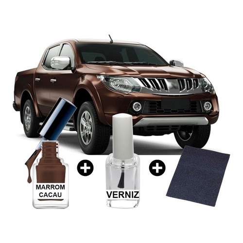 Tinta Tira Risco Marrom Cacau L200 Automotiva