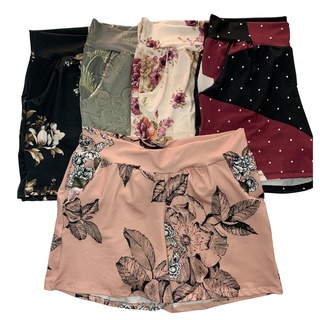 Kit Com 5 Shorts Estampados (cores Variadas)