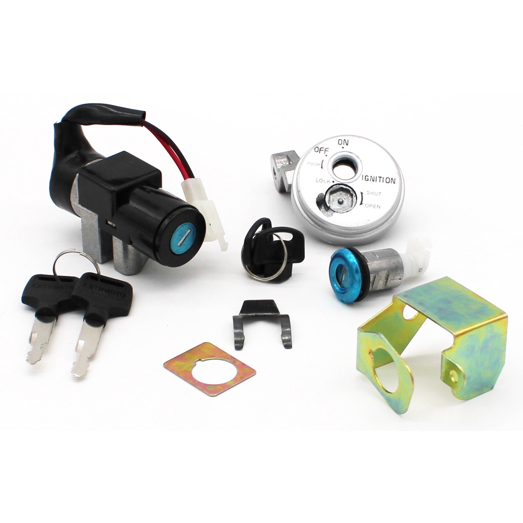 Kit Chave Ignição Miolo Trava Honda Biz 125 Ks Es 06 08