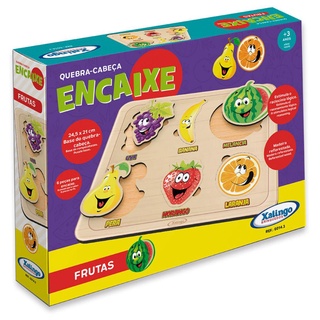 Quebra-cabeça Encaixe Frutas Xalingo 60143