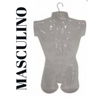 1 Cabide Busto Pvc Masculino - Com Gancho