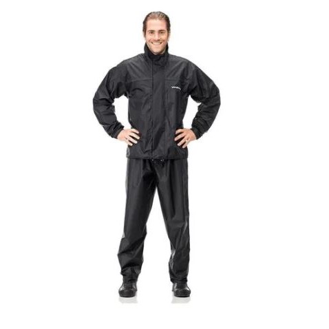 Capa De Chuva Motoqueiro Nylon Pantaneiro Com Gola