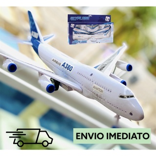 Miniatura Avião Gol Aeronave Airbus A380 Com Fricção