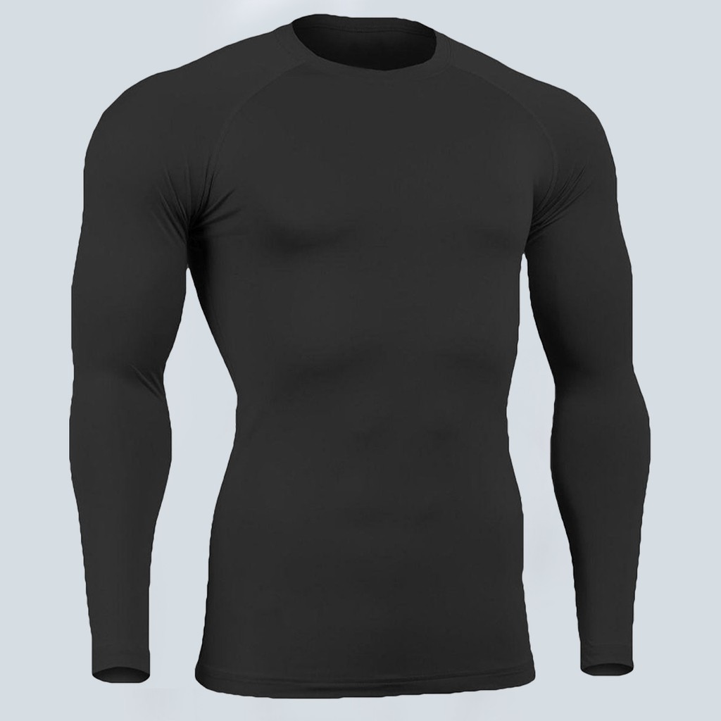 Blusa Térmica Masculina Proteção UV Manga Longa Segunda Pele Compressão