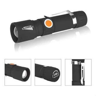 Lanterna tática recarregável led T6 para uso militar caça camping pesca e outros em Oferta na Shopee