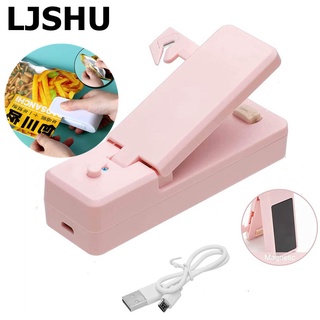 USB Mini Máquina De Vedação De Alimentos Acessórios De Cozinha Seladora Portátil Embalagem Selador De Calor 2in1 Cortador