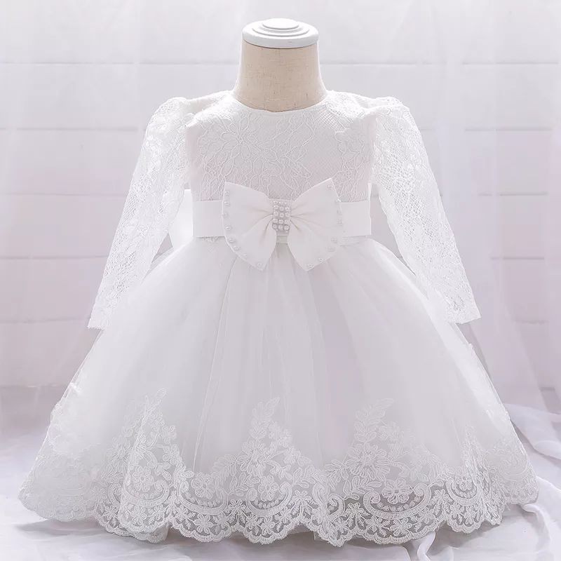 Vestido Infantil De Festa Branco Batizado Daminha De Honra Casamento Luxo Realeza Princesa Menina Bebe Manga Manguinha Bolero Shopee Brasil