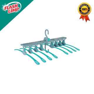 Mini Varal Multiuso 2 Em 1 Para 8 Camisas LAV7252 Flash Limp