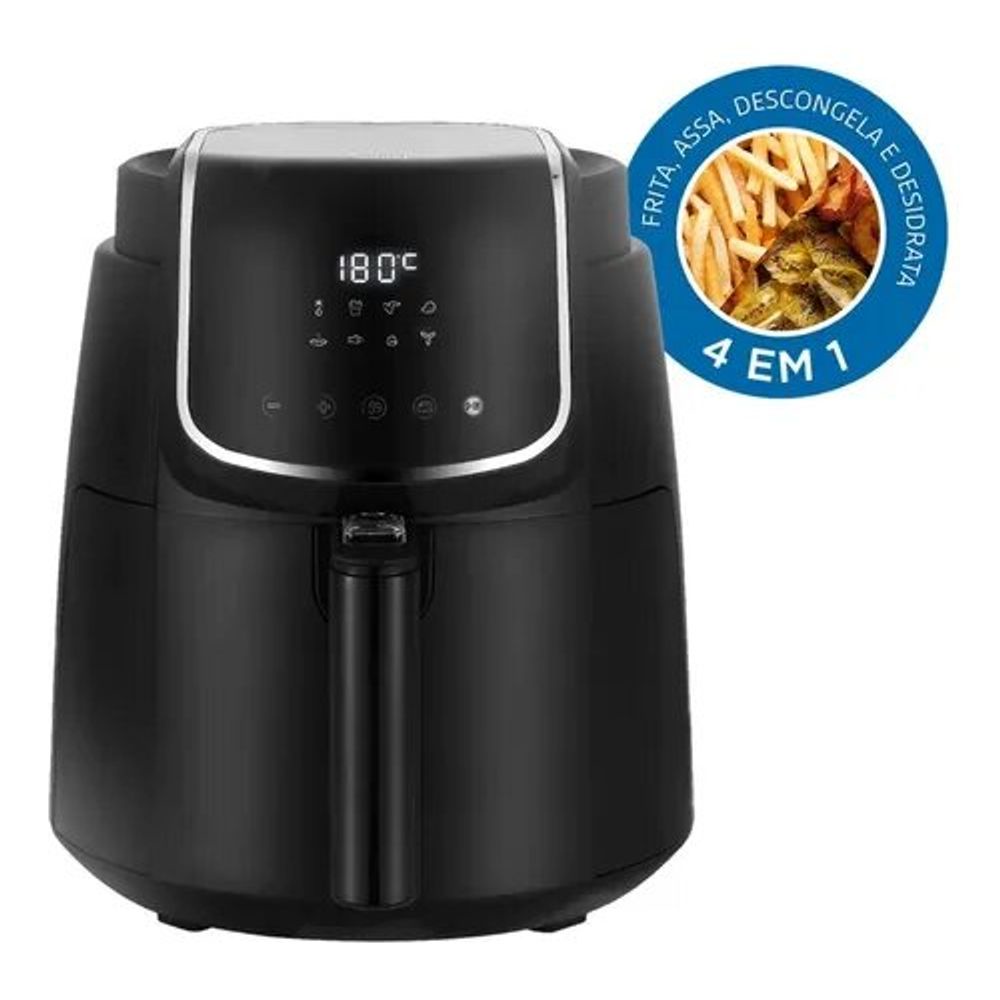 Fritadeira Sem Óleo Digital 4l Air Fryer Desidratadora Midea