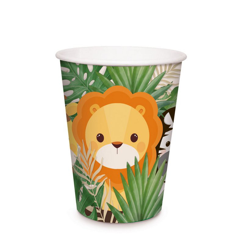 Copo de Papel 240ml - Festa Safari 2 - 08 unidades - Rizzo em Oferta na Shopee