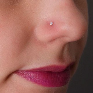 Piercing De Prata 925 Para Nariz Zircônia 2mm Nostril