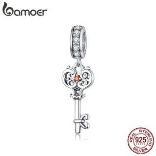 BAMOER Key Charm 925 Silver Bracelet Accessories BSC092 em Oferta na Shopee