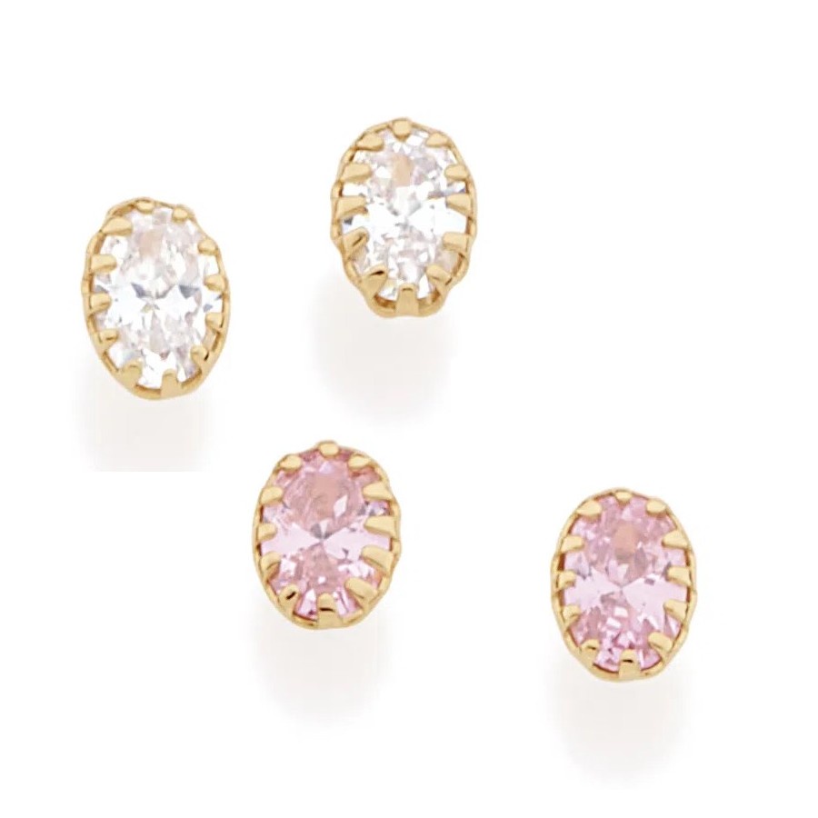 Brinco Rommanel Pequeno Pedra: Onde Comprar | BuscaProdutos