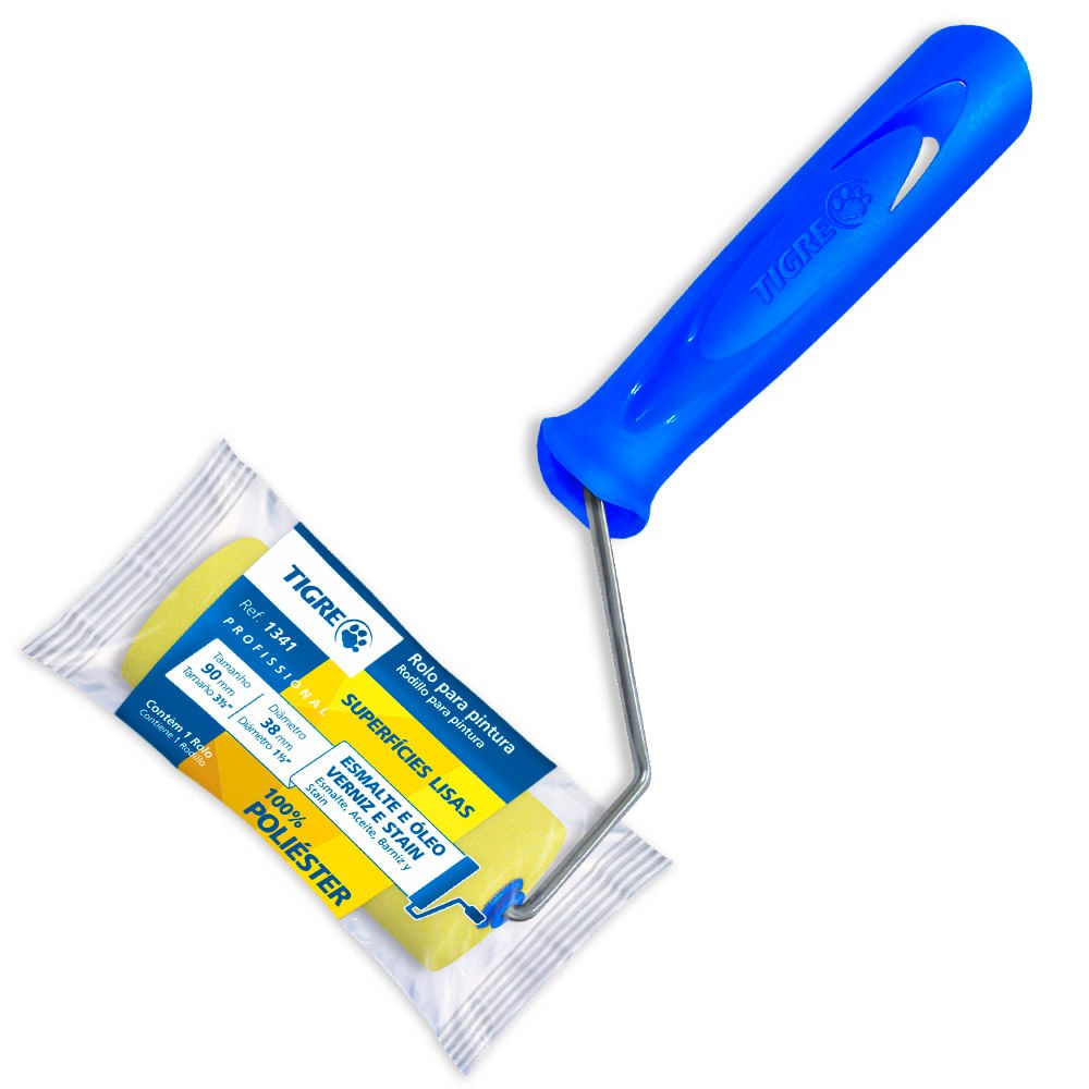 Rolinho de Pintura Espuma - 1341-50 Artesanato - MDF - Tigre 5cm em Oferta na Shopee