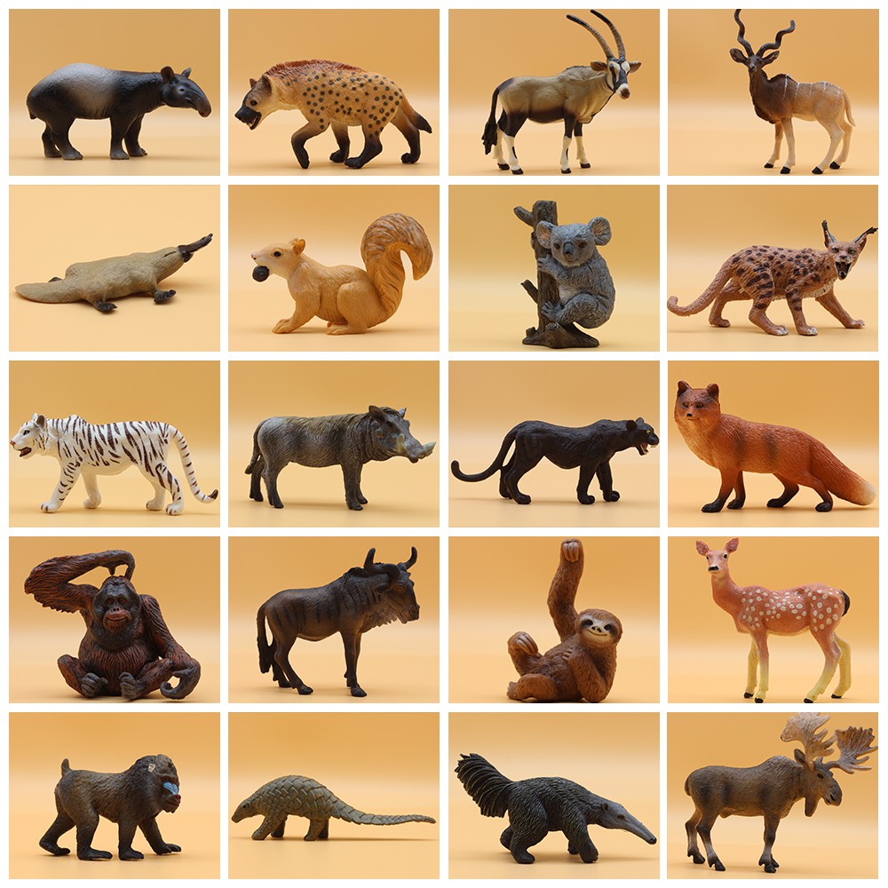 Selvagem Selva Jardim zoológico Modelos de Animais Coleção de Bonecos de Brinquedos Educativos para Crianças Presente