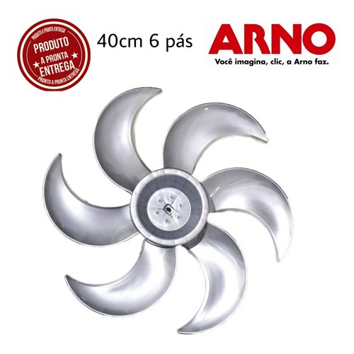 Helice Ventilador Arno 40cm 6 Pás Silence Force - Original - VF-40 / Turbo Silencio