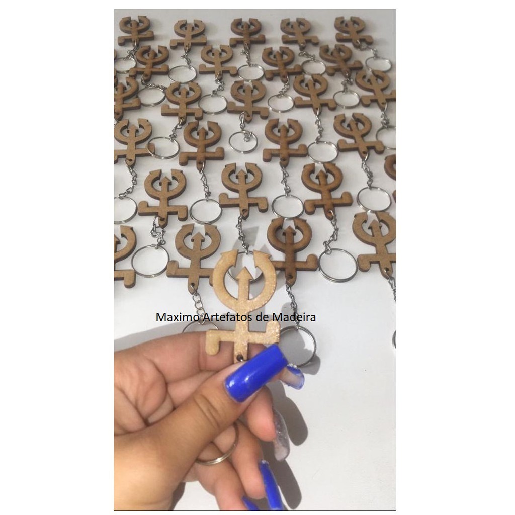 Lembrancinha de Maria Padilha, Maria Mulambo, Pomba Gira - Chaveiro de orixá Umbanda e Candomblé 30 peças