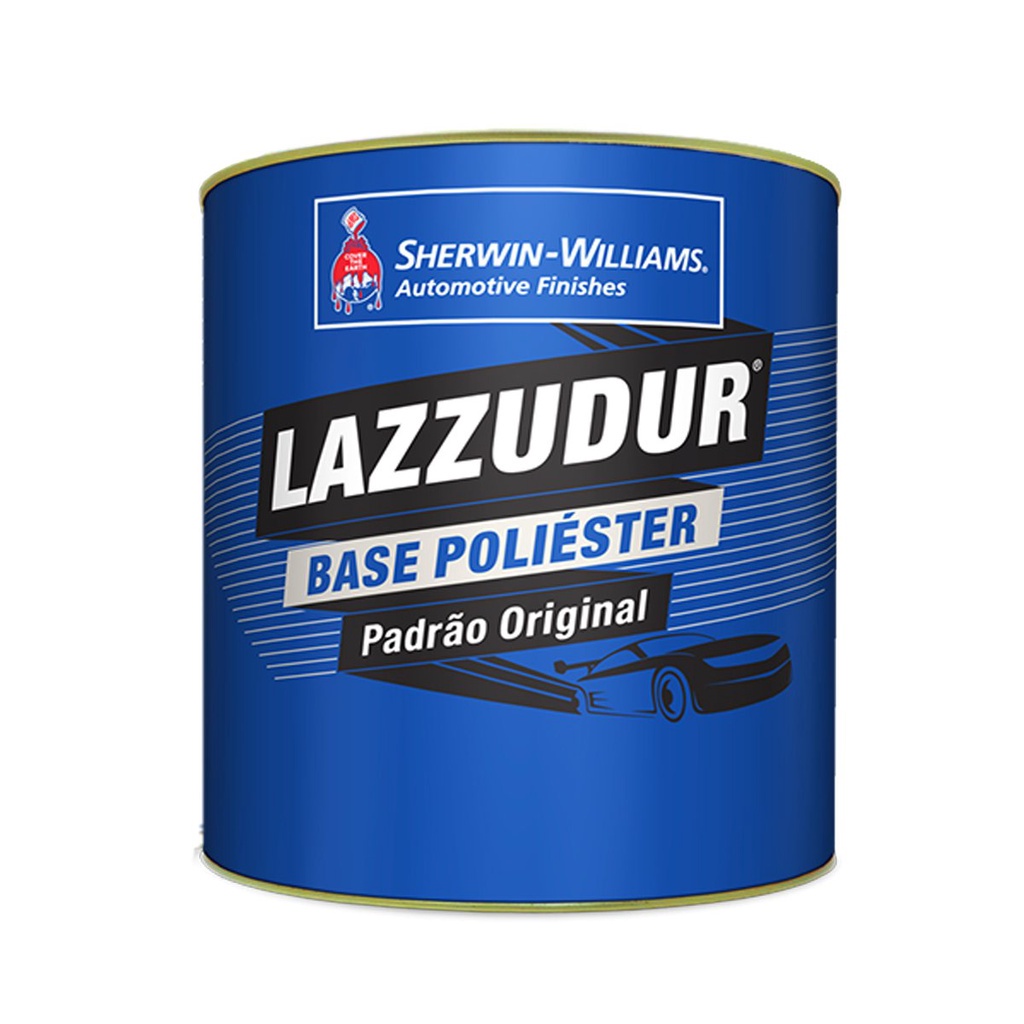 Tinta Poliéster Preto Ninja Lazzuril 900ml Automotiva Alta Cobertura Para Funilaria e Pintura