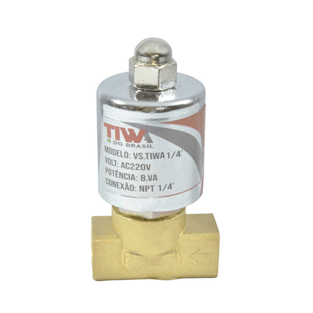 Valvula Solenoide Tiwa Para Fornos Gas 1/4 Npt 220v Nf