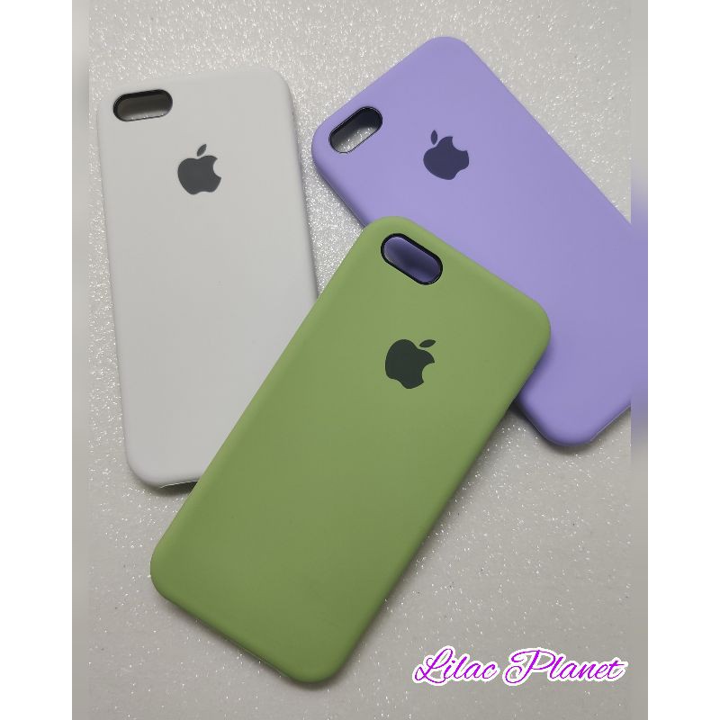 Capa Capinha Silicone Case para iPhone 5 5s SE Silicone Resistente aberto em baixo
