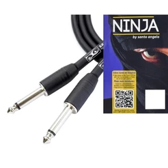Cabo Guitarra Santo Ângelo Ninja P10 X P10 15ft / 4,57m Original Profissional