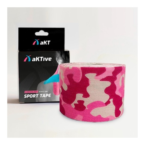 Bandagem Estampa Camuflado Aktivetape Sport - 5 cm X 5 m- Kinesiotape Original Estampado- Aktive Tape Original