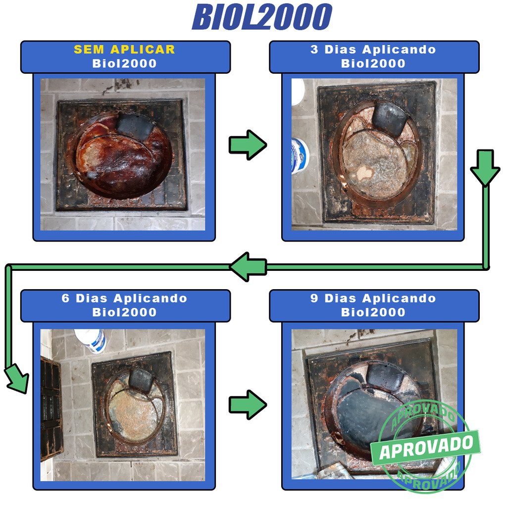 Biol 2000 - Limpa Ralos, Caixa De Gordura E Fossa Séptica em Oferta na Shopee