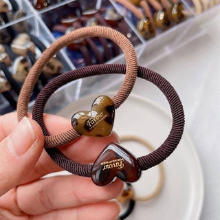 Coréia Dongdaemun Textura Moda Dongdaemun Moda Amor Leopardo Impressão Anel Acrílico para Cabelo Anel Simples Temperamento Rabo de Pônei Faixa de Borracha Cabelo Corda Acessórios para Cabelo
