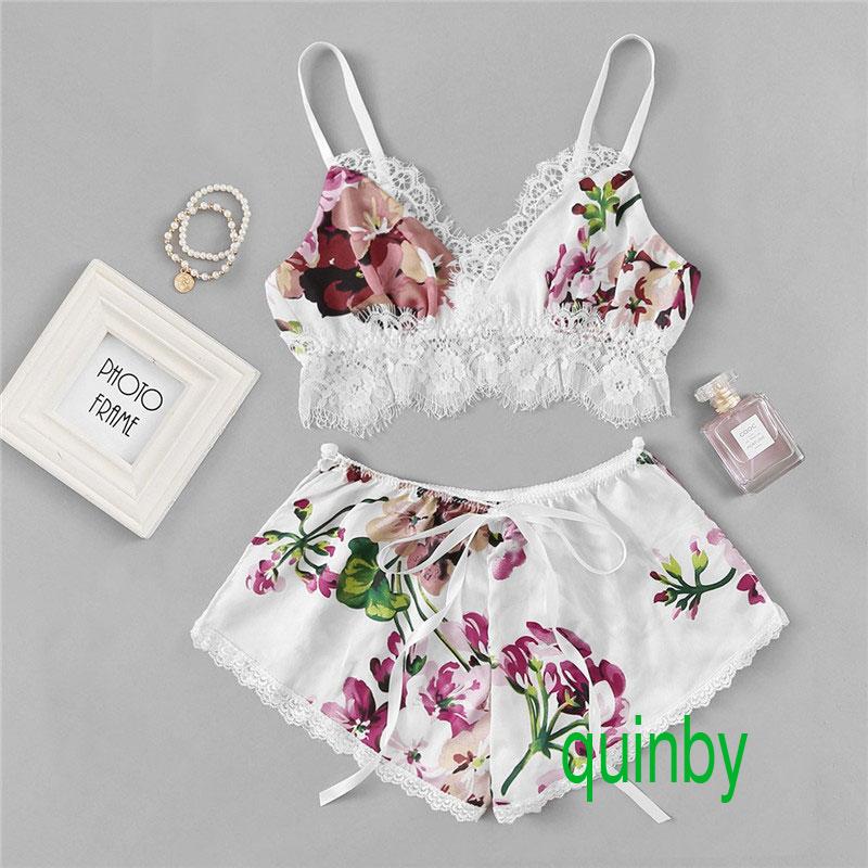 Conjunto De Pijama Short E Blusa Sexy De Cetim Shopee Brasil