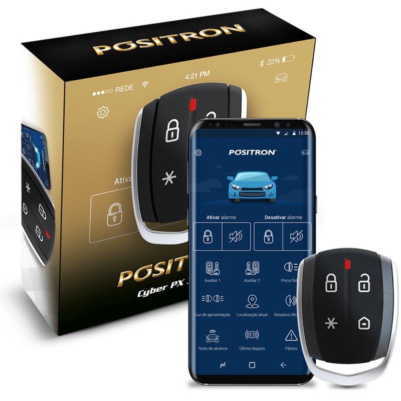 Alarme Automotivo PST Positron Cyber PX360BT Bluetooth em Oferta na Shopee
