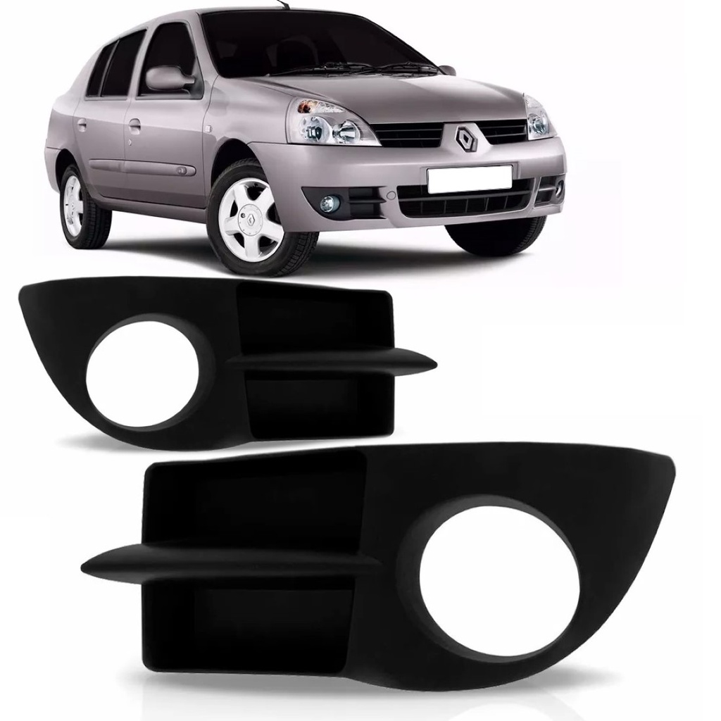 Moldura Farol Milha Clio 2006 2007 2008 2009 2010 2011 2012 Grade Parachoque em Oferta na Shopee