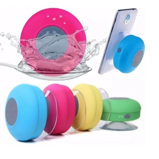 Mini Caixinha Som Bluetooth Portátil Prova D'água Ventosa