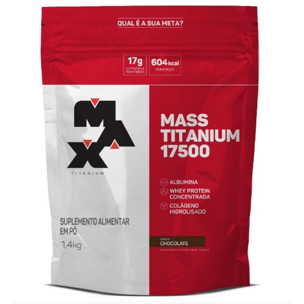 Mass Titanium 17500 Refil Chocolate 1,4kg - Max Titanium - Maxtitanium