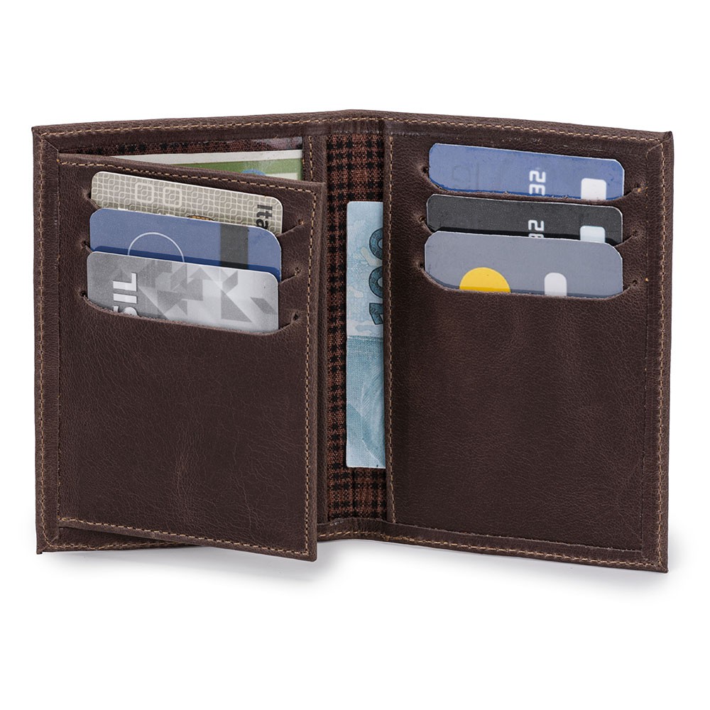 Porta Documentos Crlv/rg/cnh/cartões/cédulas c/visor Couro Legítimo em Oferta na Shopee