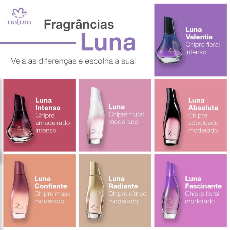 Perfume Luna Natura Colônia - Linha Luna | Shopee Brasil