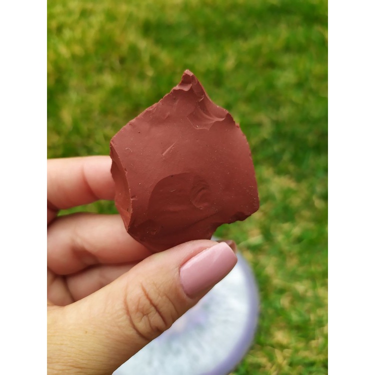 Pedra Bruta Jaspe Vermelho ❤️ – Pedra Natural para Aterramento, Cura e Energia Vital ⚡️