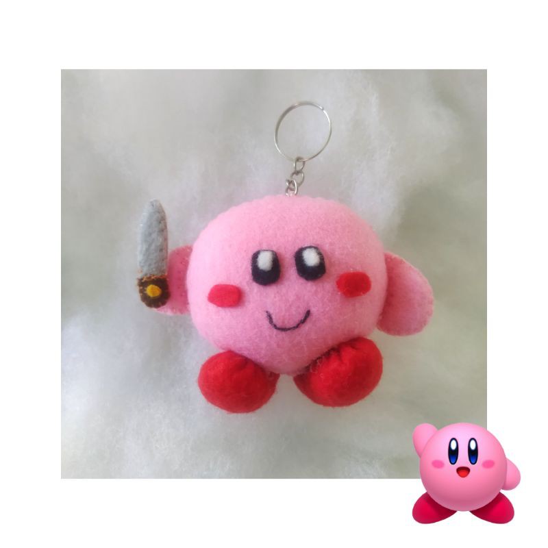 Chaveiro Kirby com faquinha Nintendo