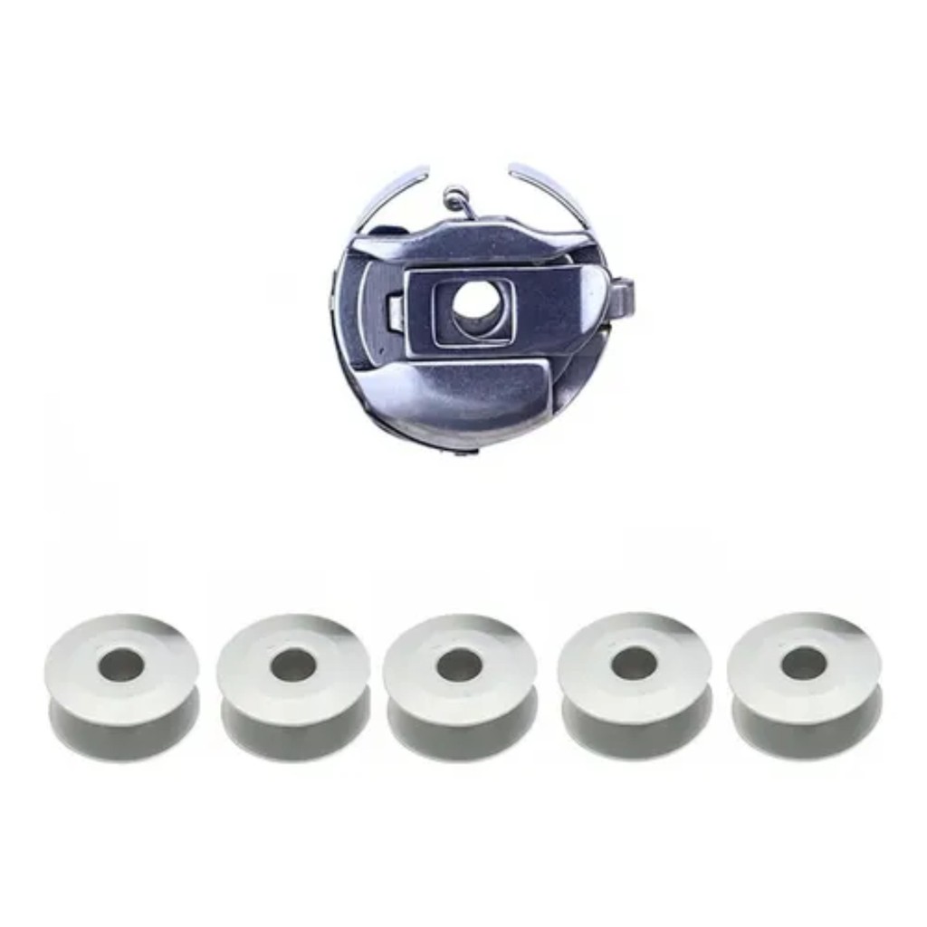 Caixa Bobina Maquina Zig Zag 20u + 5 Bobinas Alumínio em Oferta na Shopee