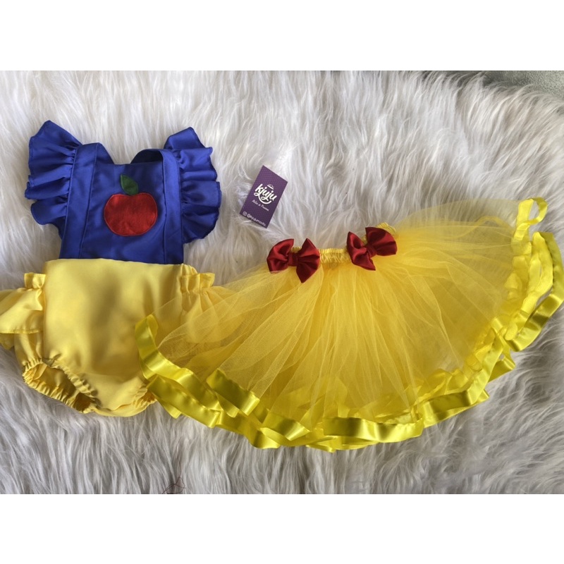 conjunto branca de neve/vestido branca de neve/romper branca de neve