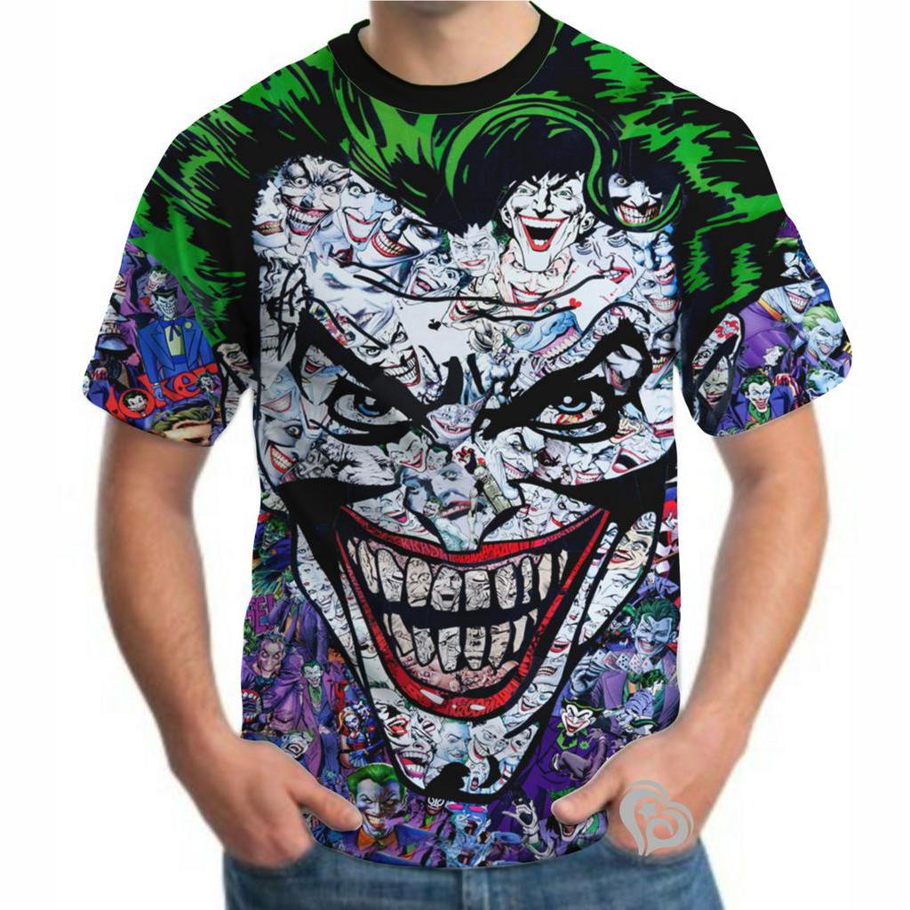 Camiseta Do Coringa Joker Roupa Blusa Esquadrao Suicida Verde
