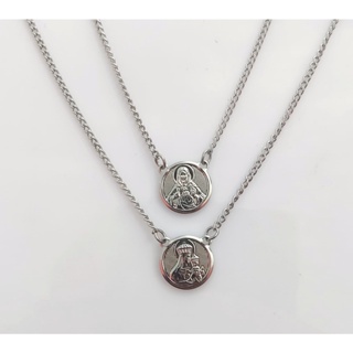 Escapulário de Nossa Senhora do Carmo em Aço Inox em Oferta na Shopee