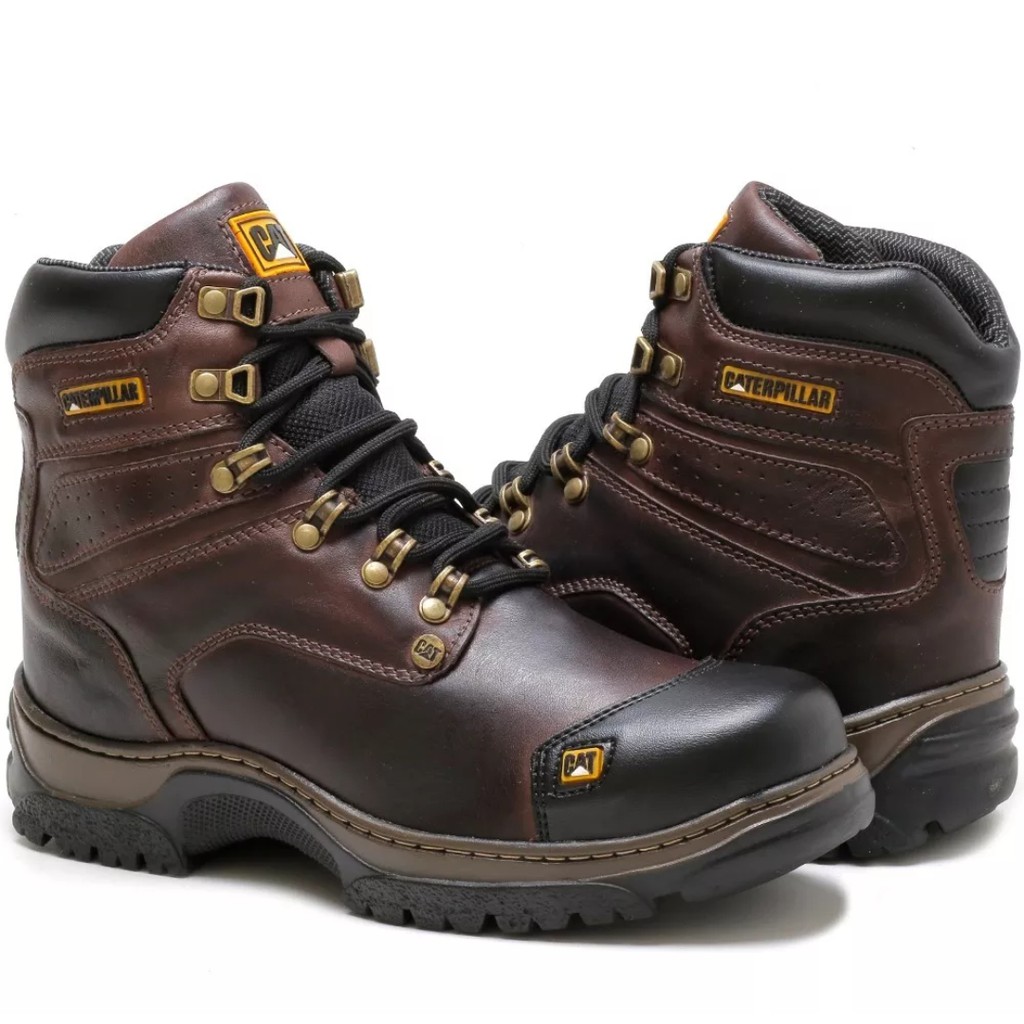 bota motociclista coturno cat masculina original caterpillar