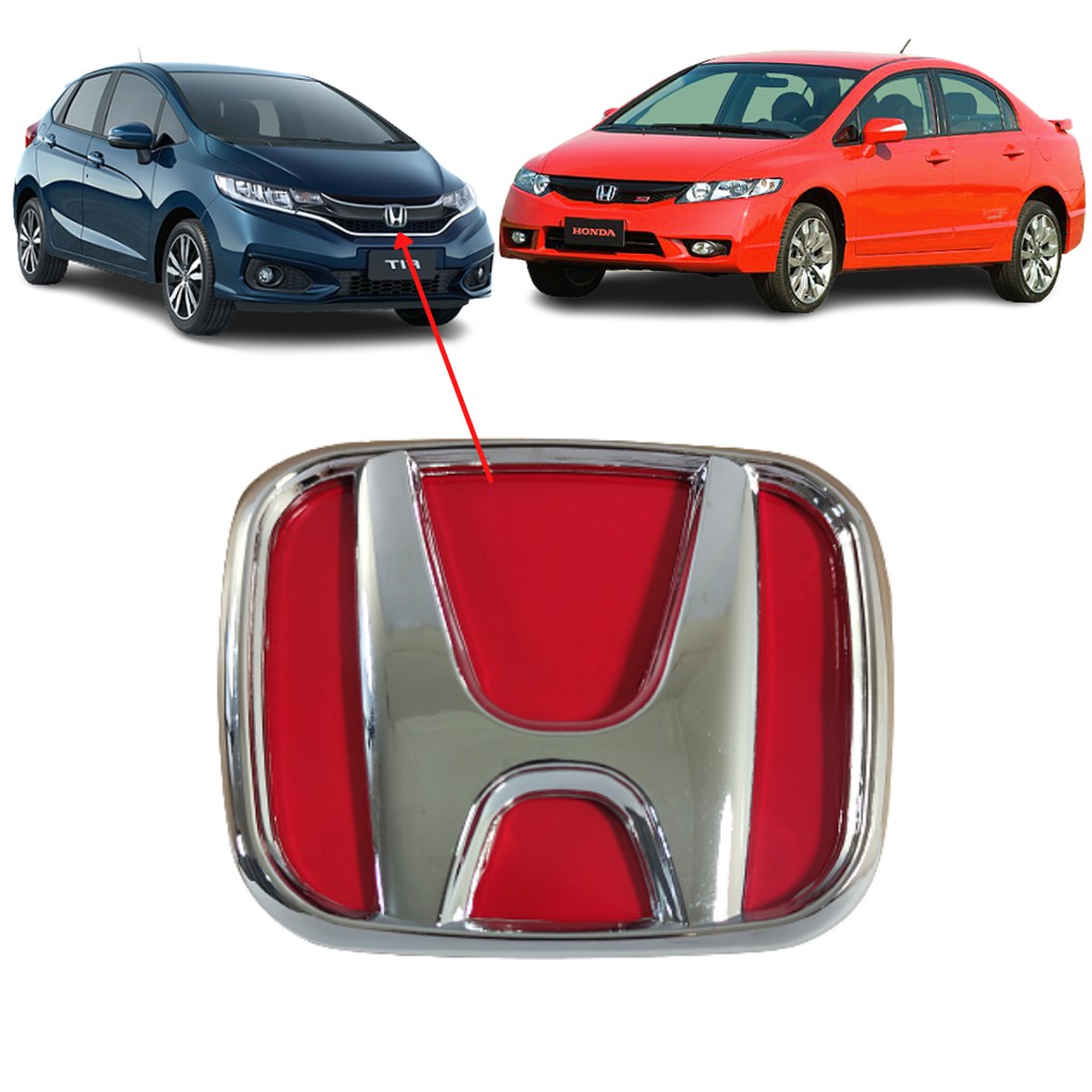 Emblema Grade HONDA Civic 2007 08 09 10 2011 CITY 2015 2016 17 2018 E FIT 2009 10 11 2012 2013 2014