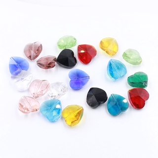 ZhuBI 14mm 20 Pcs Charme Pingente De Coração De Cristal Murano Checa Vidro Do Amor Beads Jóias Fazendo Suprimentos Artesanato Para Moda Contas Pulseira Kit Diy