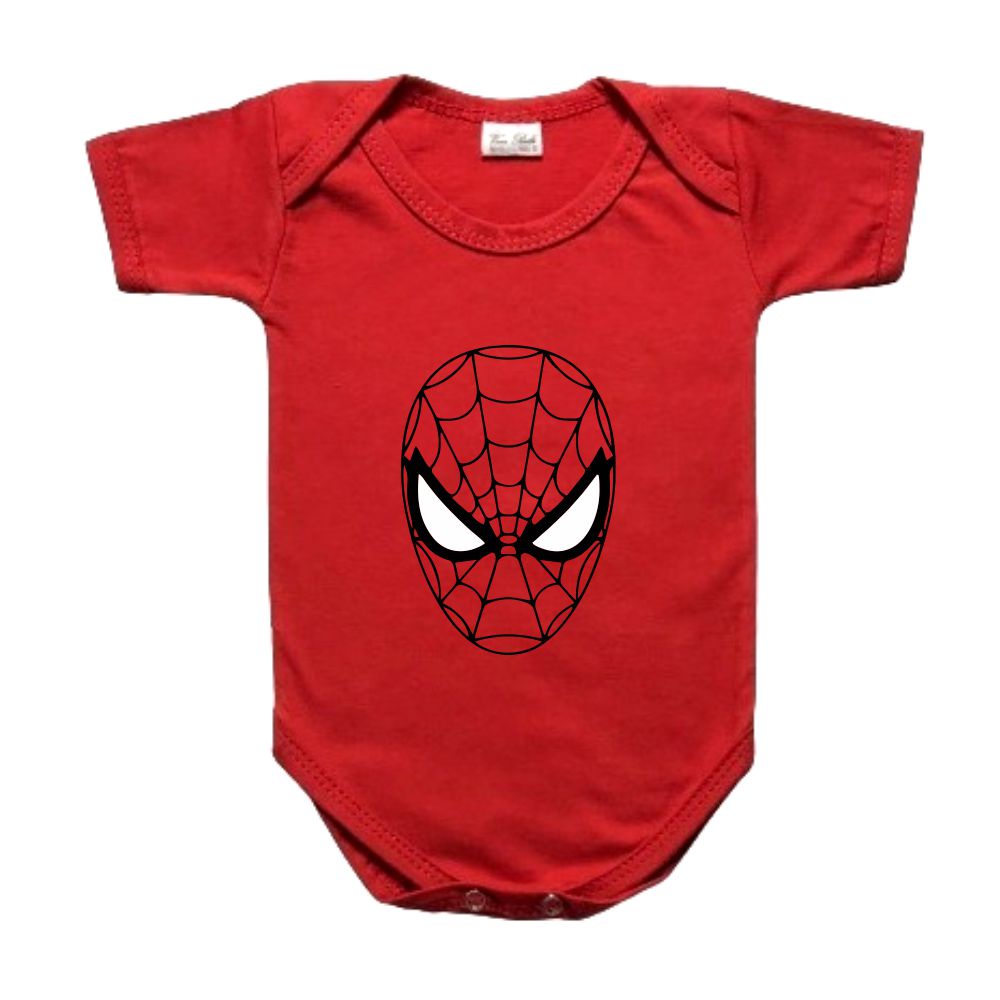 Body bebe infantil Vermelho Homem Aranha Spider man marvel do P ao GG 0 a 12 meses