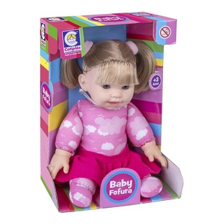 Boneca Com Cabelo Baby Fofura Com Cabelo - Cotiplas