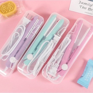 Mini Chapinha Prancha De Bolsa Portátil Cabelo Bivolt Estojo pronta entrega