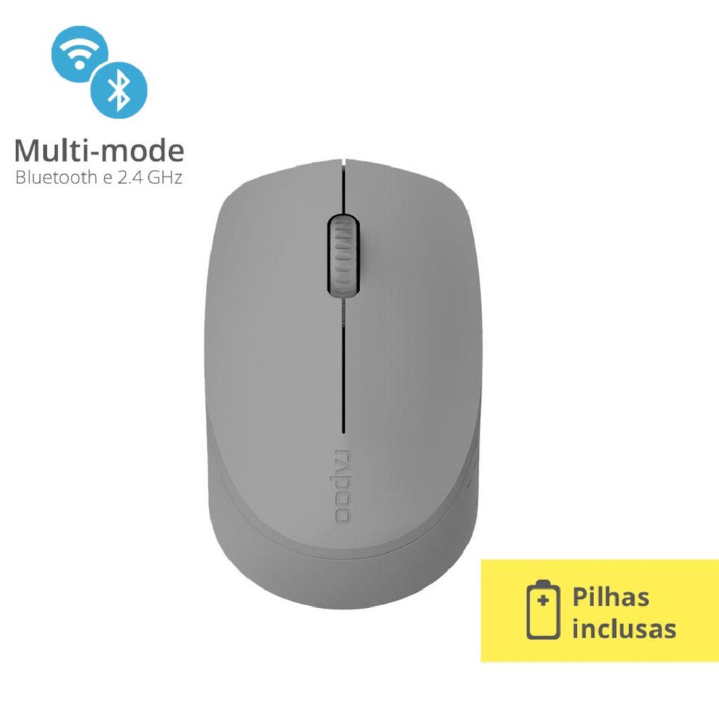 Mouse Rapoo M100 Silent Wireless 2.4 Ghz Branco - Ra010