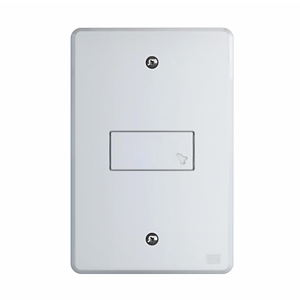 Conjunto 1 Interruptor 4x2 Pulsador Campainha 10A 250v Weg