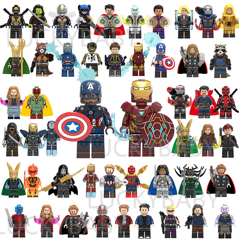 Mini Bonecos Lg Super-Heróis Vingadores Marvel/Homem De Ferro/Thor ...